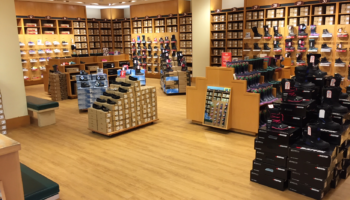 Shoe store with TORLYS EverWood Vista flooring in Sutter Creek